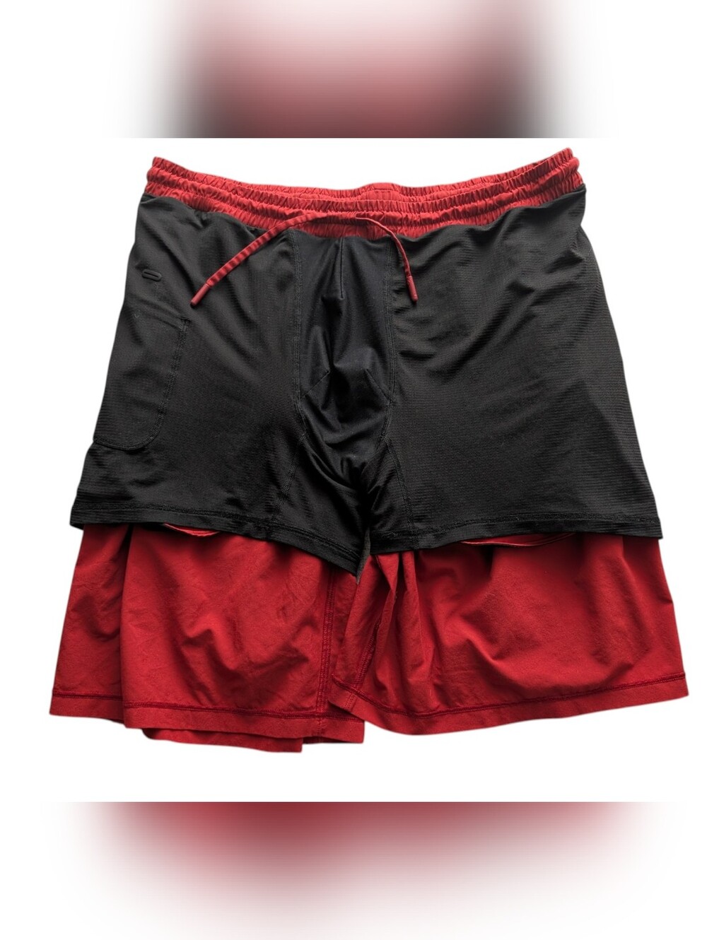 Lululemon Men's Pace Breaker Shorts Lined Performance Running Athletic Large Red - Picture 5 of 8